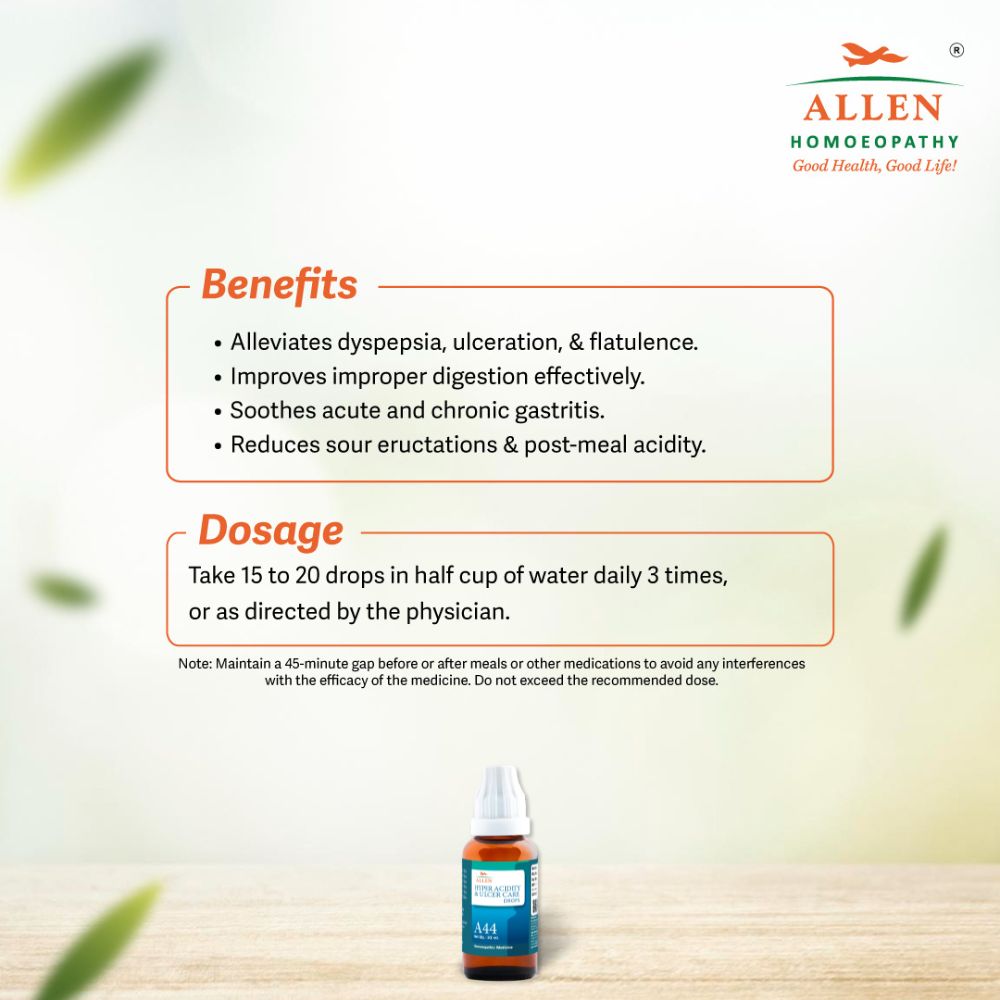 A44 Hyper Acidity & Ulcer Care Drops
