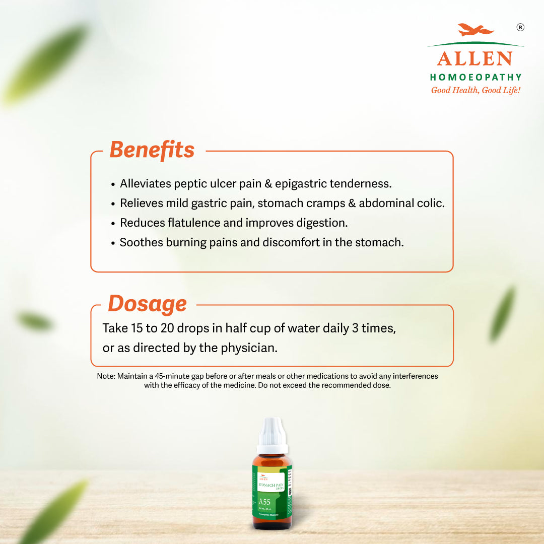 A55 Stomach Pain Drops