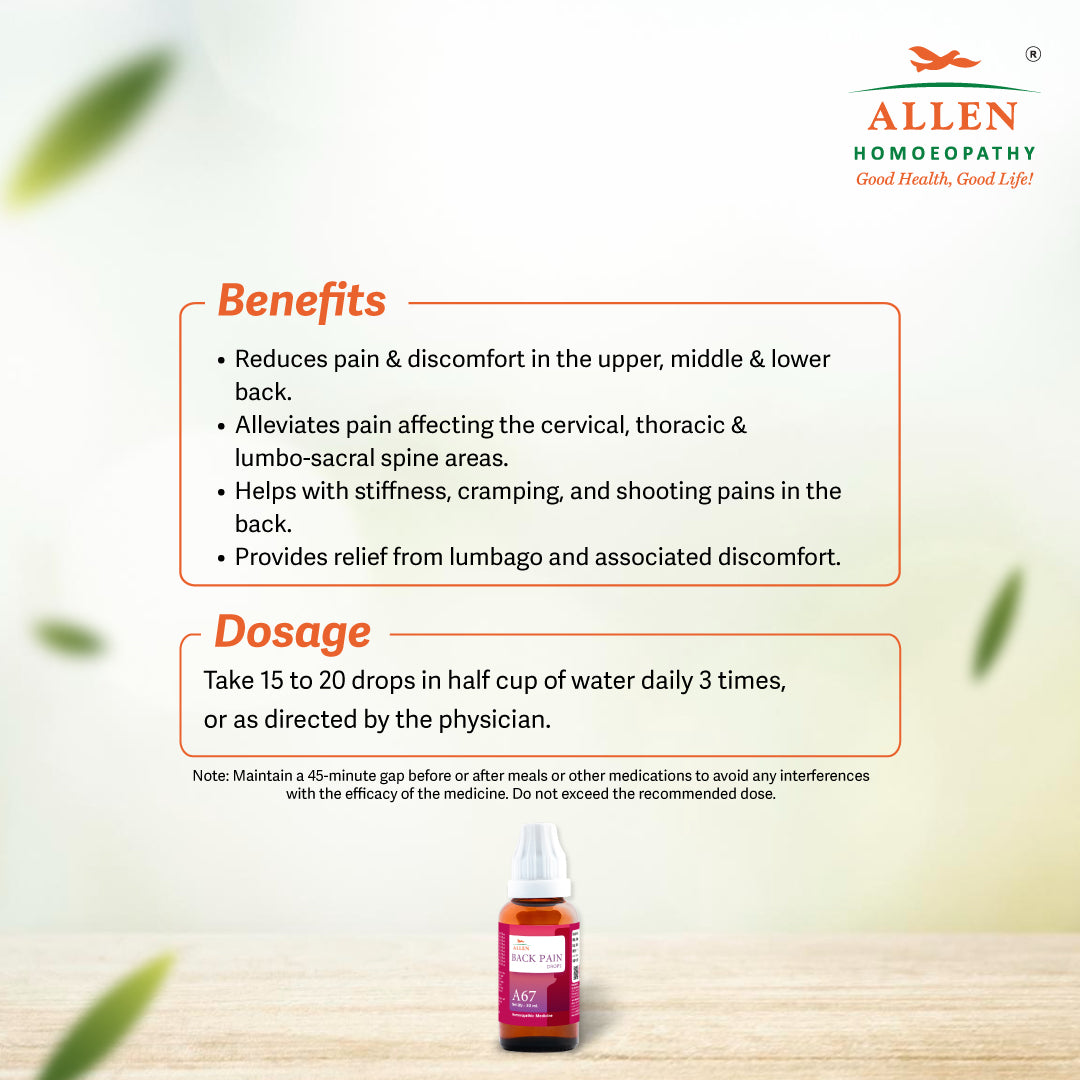 A67 Back Pain Drops