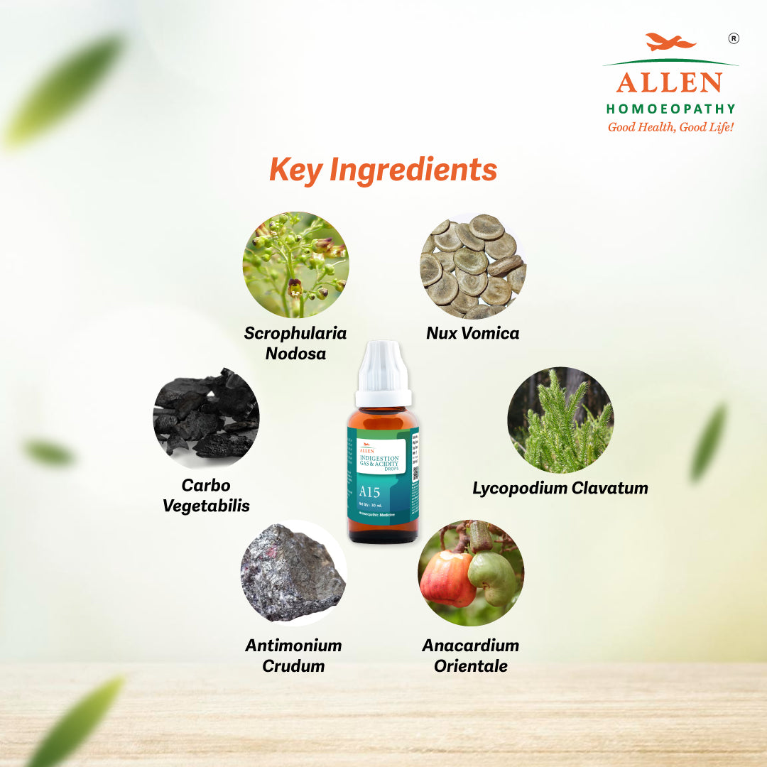 A15 Indigestion Gas & Acidity Drops