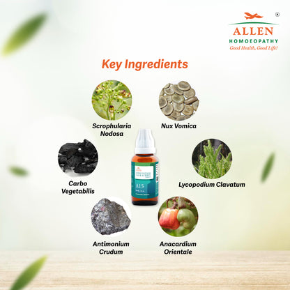 A15 Indigestion Gas & Acidity Drops