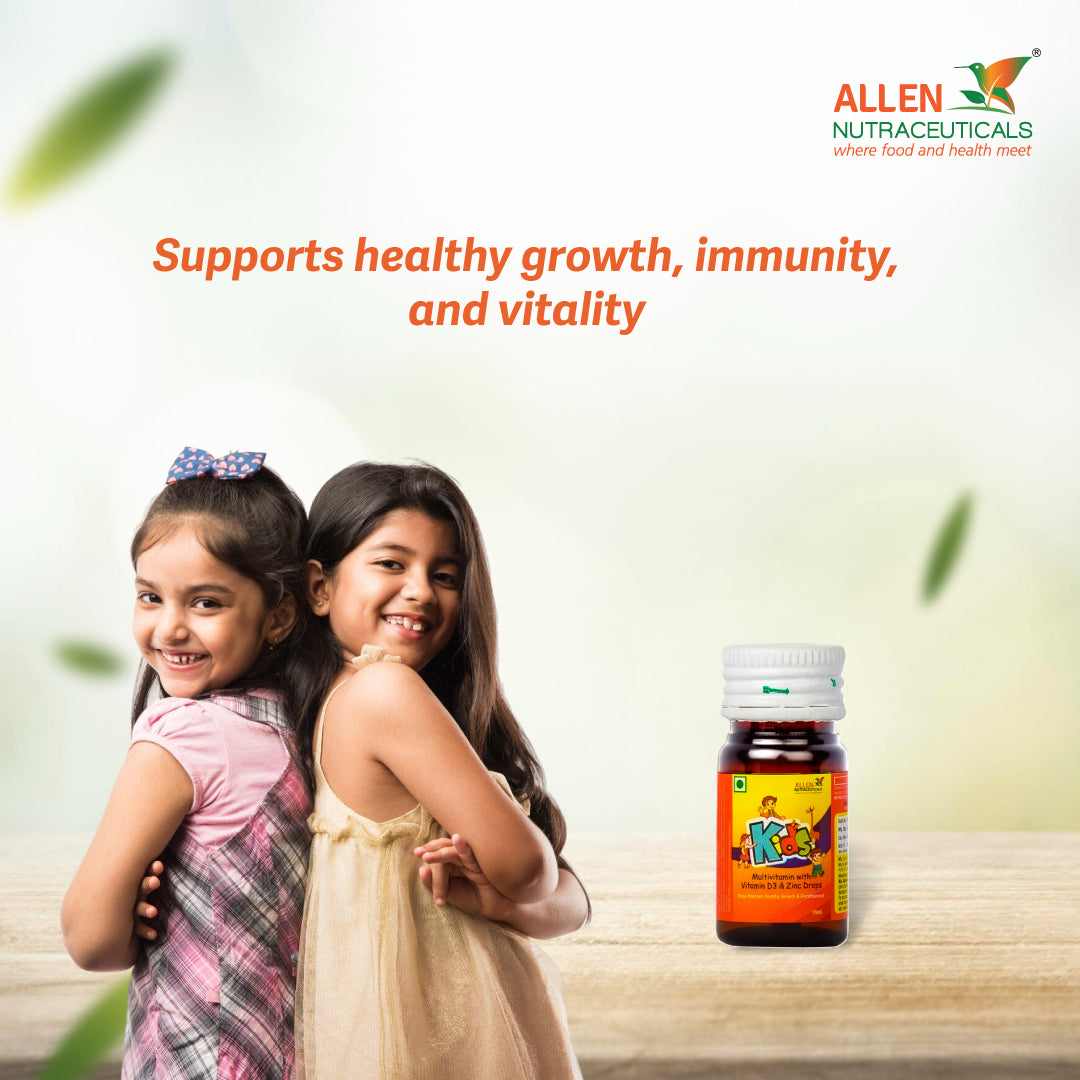 Kids (Multivitamin with Vitamin D3 & Zinc Drops)