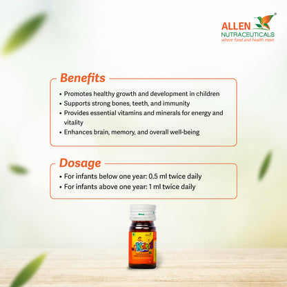 Kids (Multivitamin with Vitamin D3 & Zinc Drops)