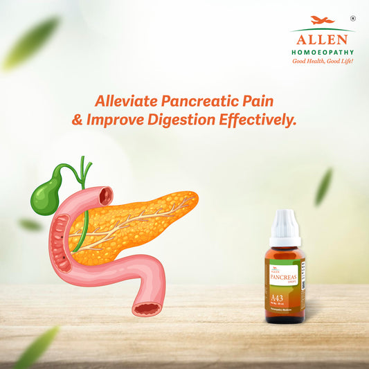 A43 Pancreas for Digestive Health & Pancreatic Support - ALLEN HOMOEOPATHY