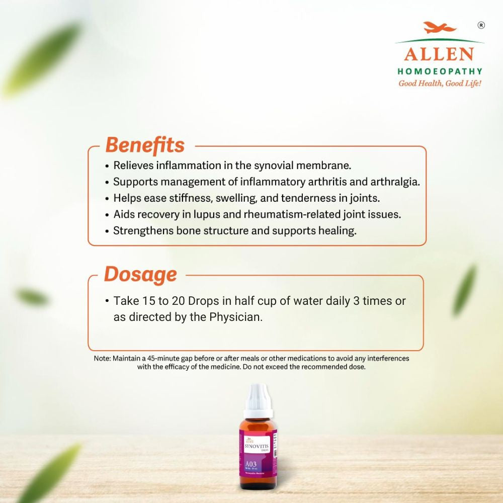 Allen A03 Synovitis for Joint Comfort & Mobility Support