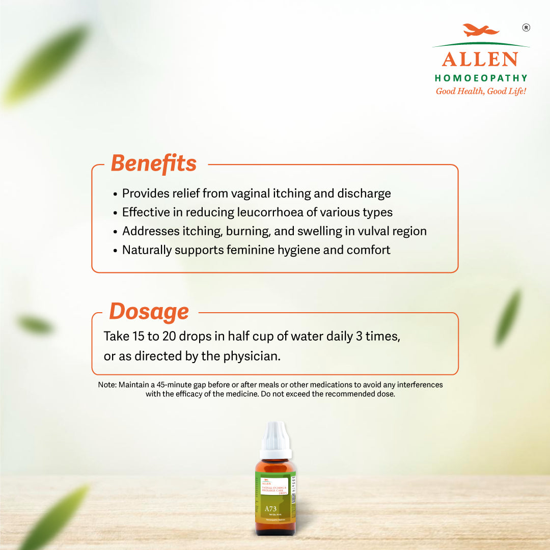 A73 Vaginal Itching & Discharge Care Drops